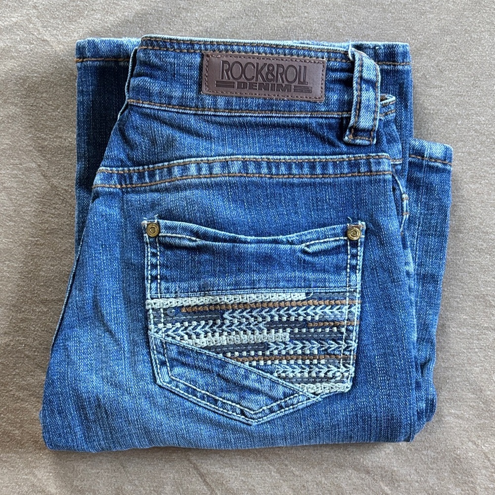 Rock & Roll Denim Women's Blue Boot Cut Jeans